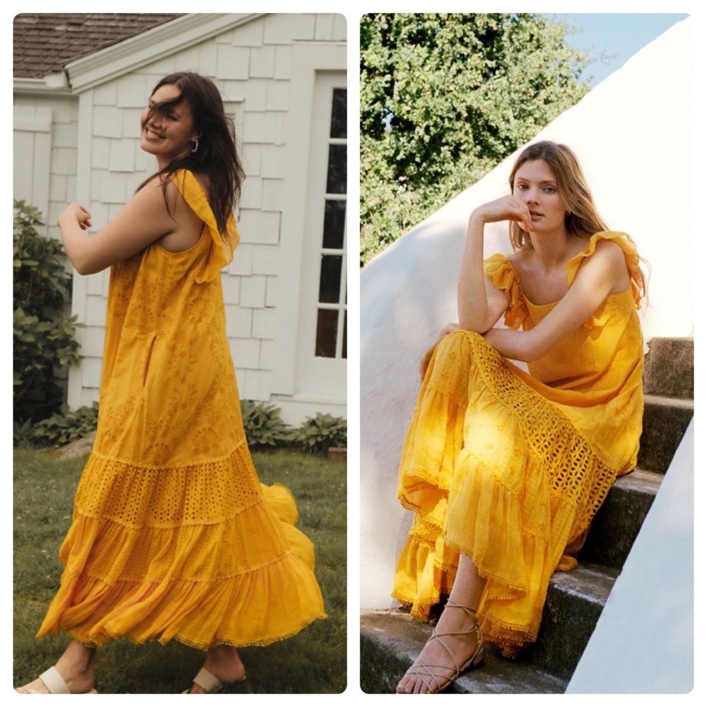 💕Anthropologie Fallon eyelet maxi dress - Picture 4 of 8